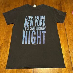 Vintage Saturday Night Live Graphic T Shirt Faded Black Y2K Promo T Shirt Mens S